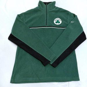 Boston Celtics Sweatshirt Quarter Zip Youth Size Large Vintage 2000s NBA